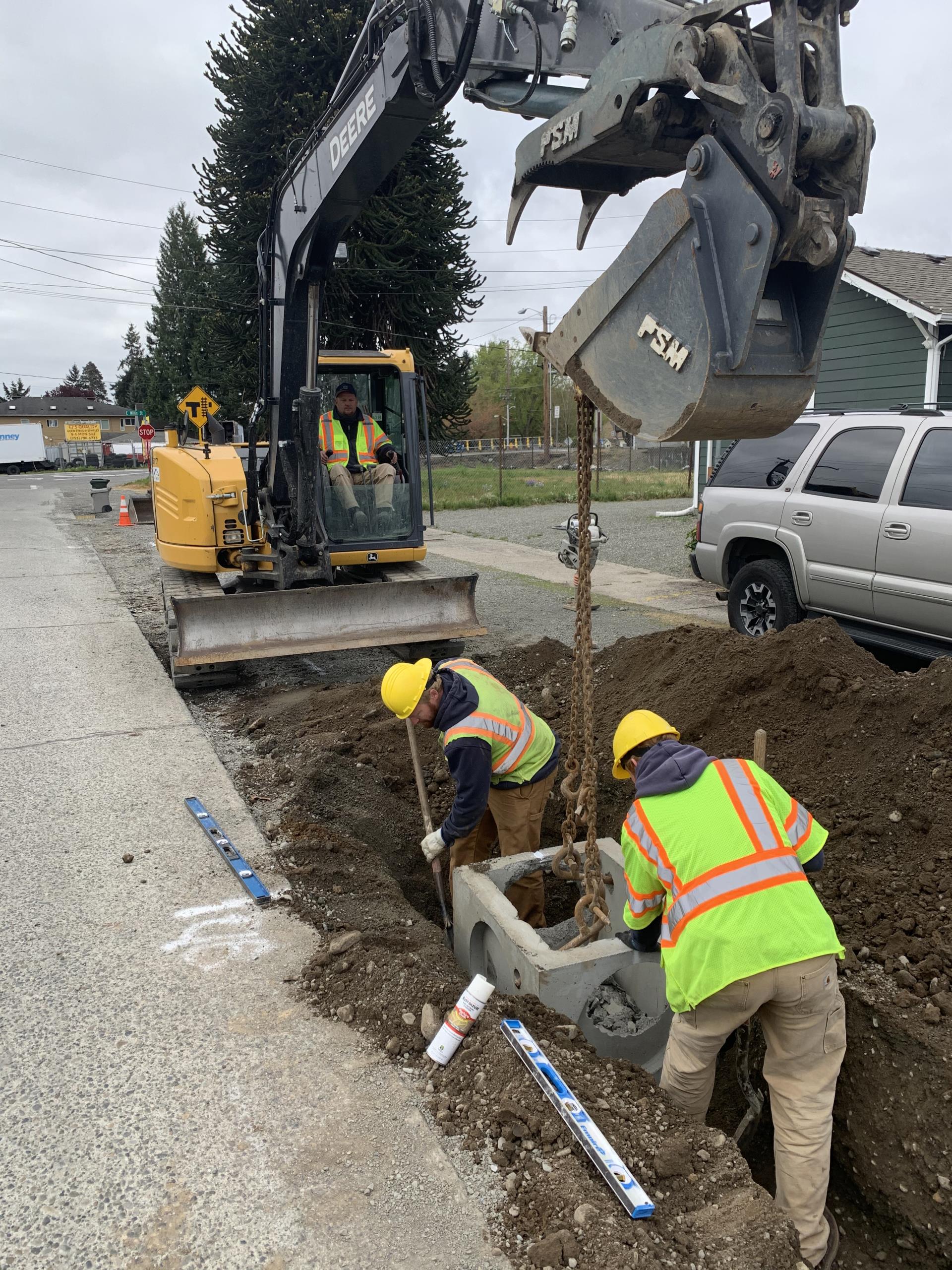 Catch basin and Pipe Install