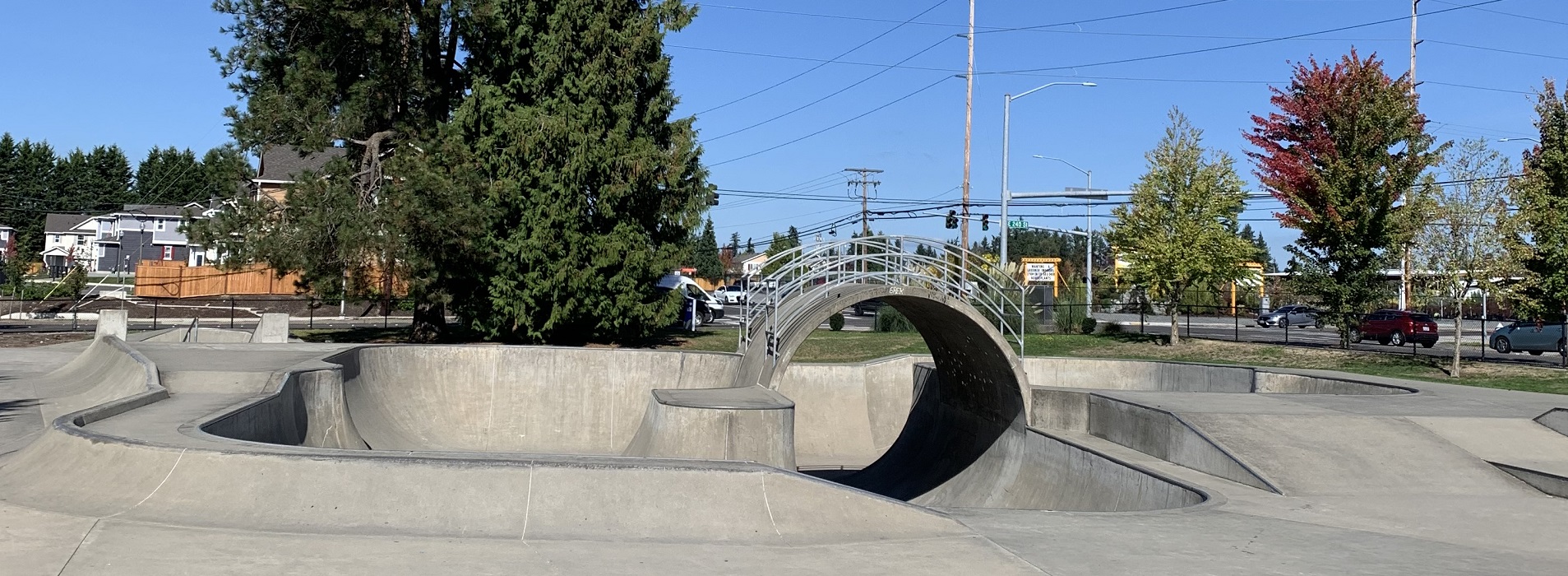 concrete skate bowls and pipe