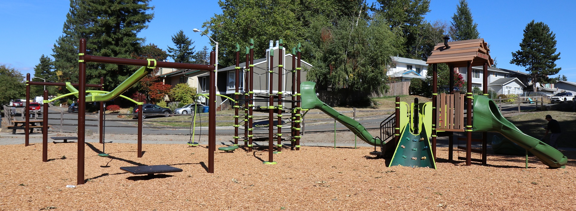 ground-mounted youth zip line