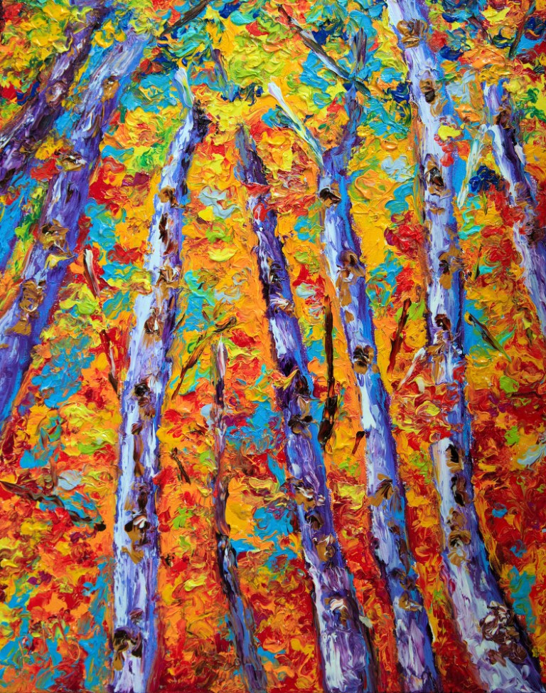 Rohini Mathur - Autumn Confetti in Aspen Woods (Medium)