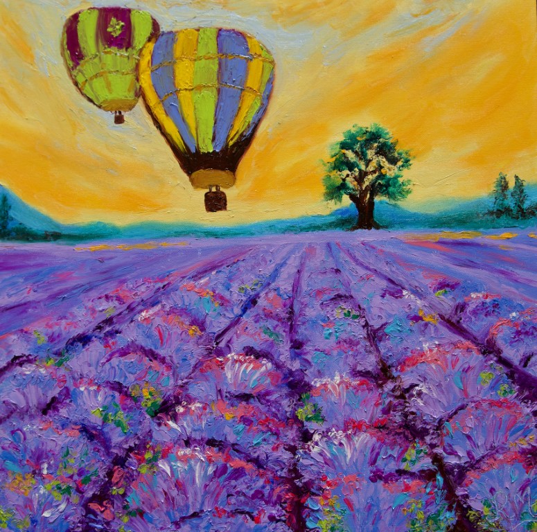 Rohini Mathur - Sunrise Over the Lavendar Fields (Medium)