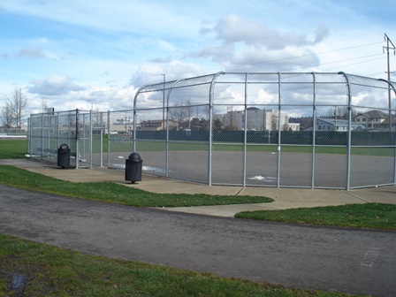 Uplands Playfields backstop view